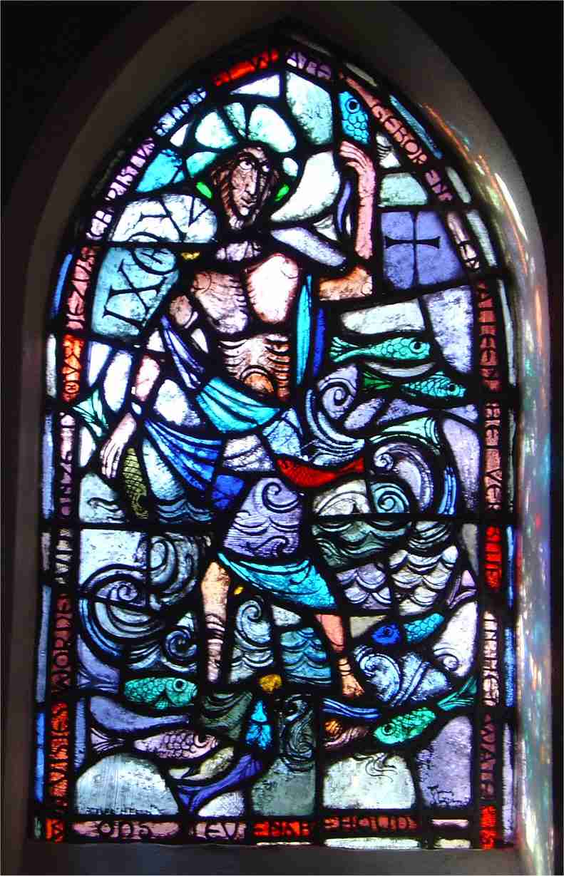 Venster in doopvont