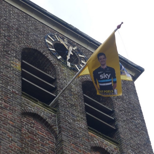 Foto van vlag van Wout Poels in de toren